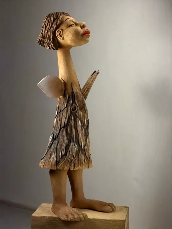 Angelas raudonom lūpom