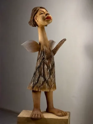 Angelas raudonom lūpom